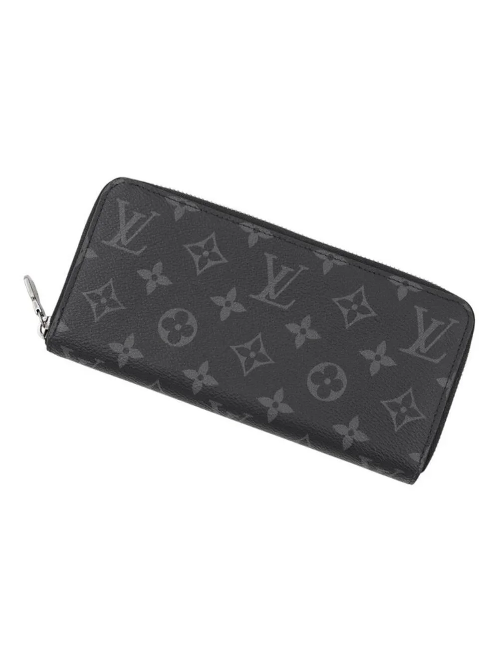Louis Vuitton Wallet Monogram Eclipse Zippy Horizontal Black